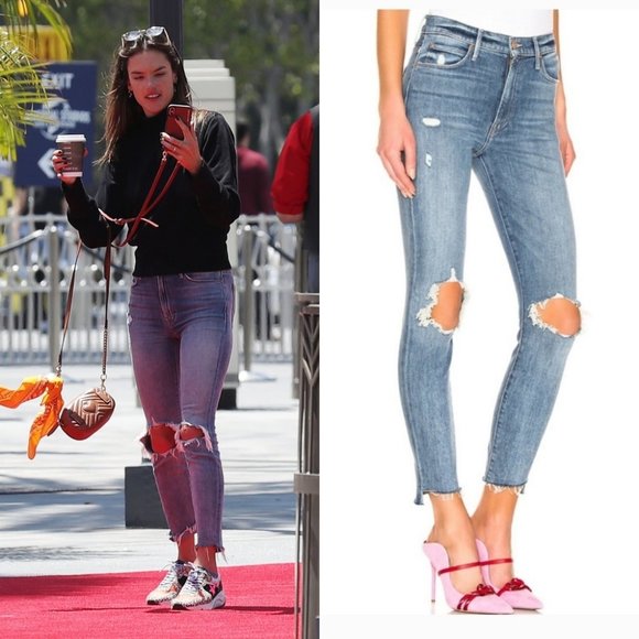 MOTHER Stunner Ankle Step Fray in Helter Skelter High Rise 24 - Picture 6 of 16